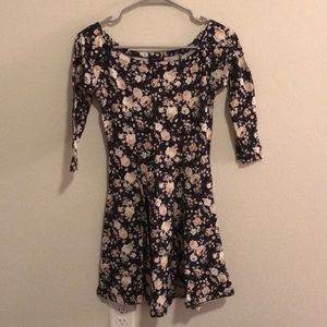 Black floral dress